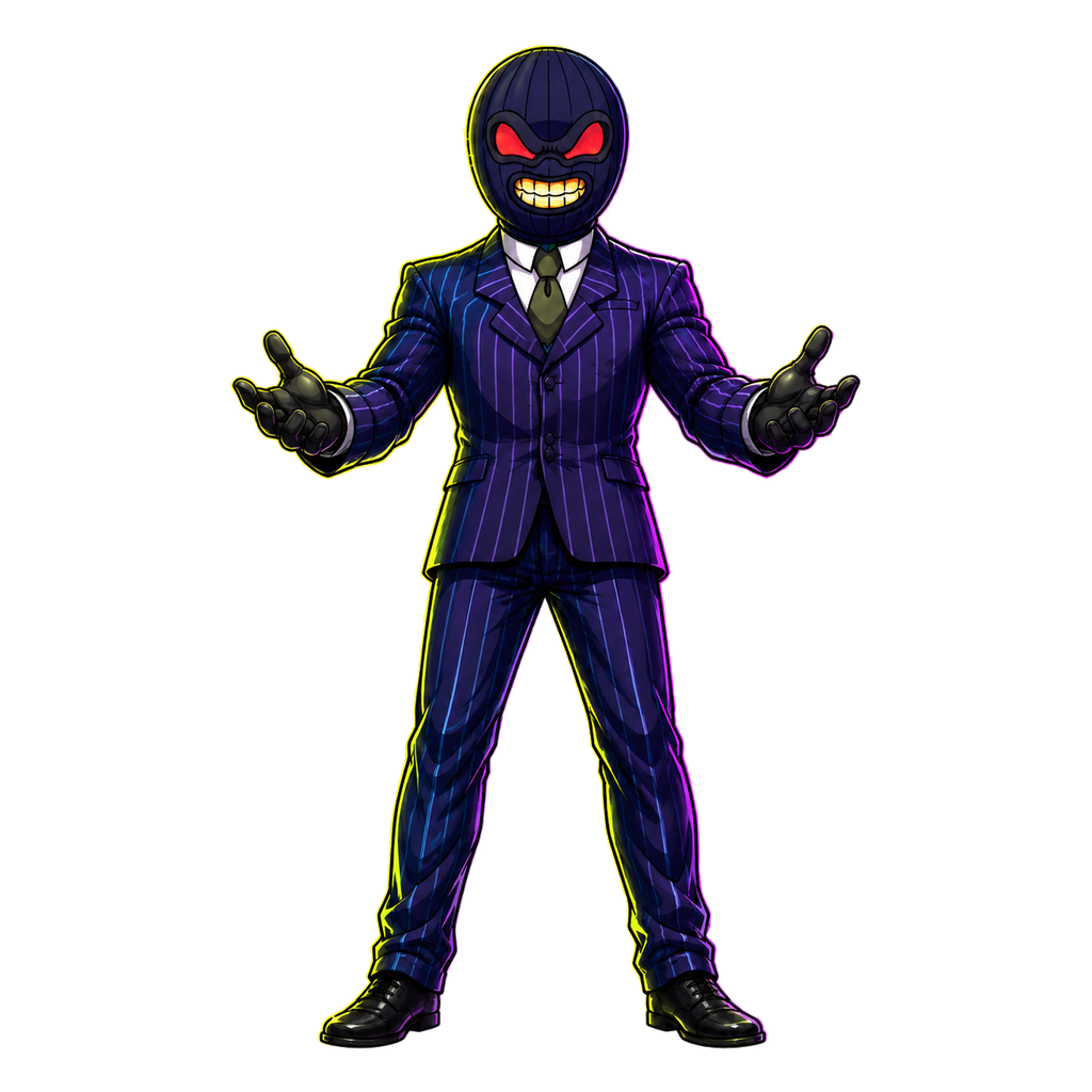 Toxic Tycoon in his pinstripe suit